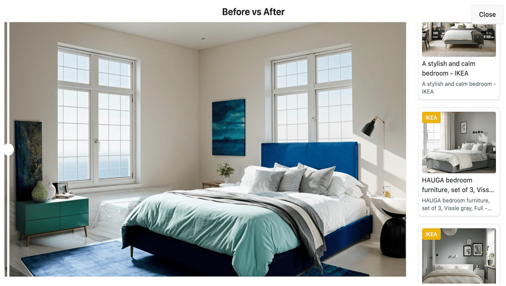 AI Room Transformation Example